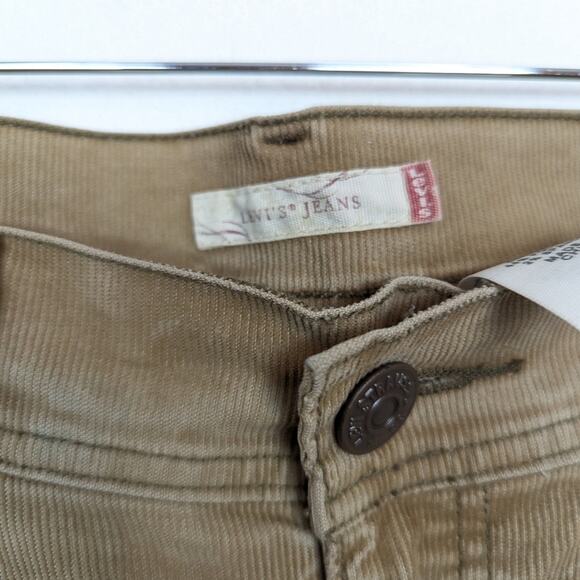 Levi’s Tan Y2K Bratz Corduroy Low Rise Denim Maxi Skirt Size 9 - Picture 7 of 8